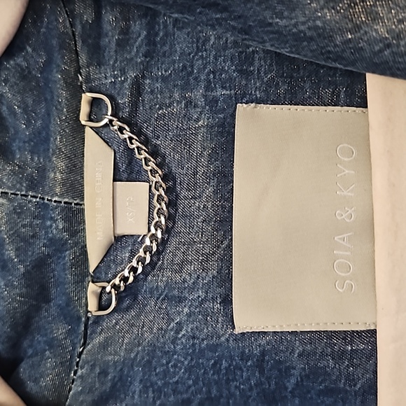 Soia & Kyo denim gold jacket - Picture 4 of 7